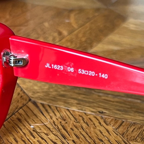 Judith Lieber Red Sunglasses JL1623 - Picture 4 of 5